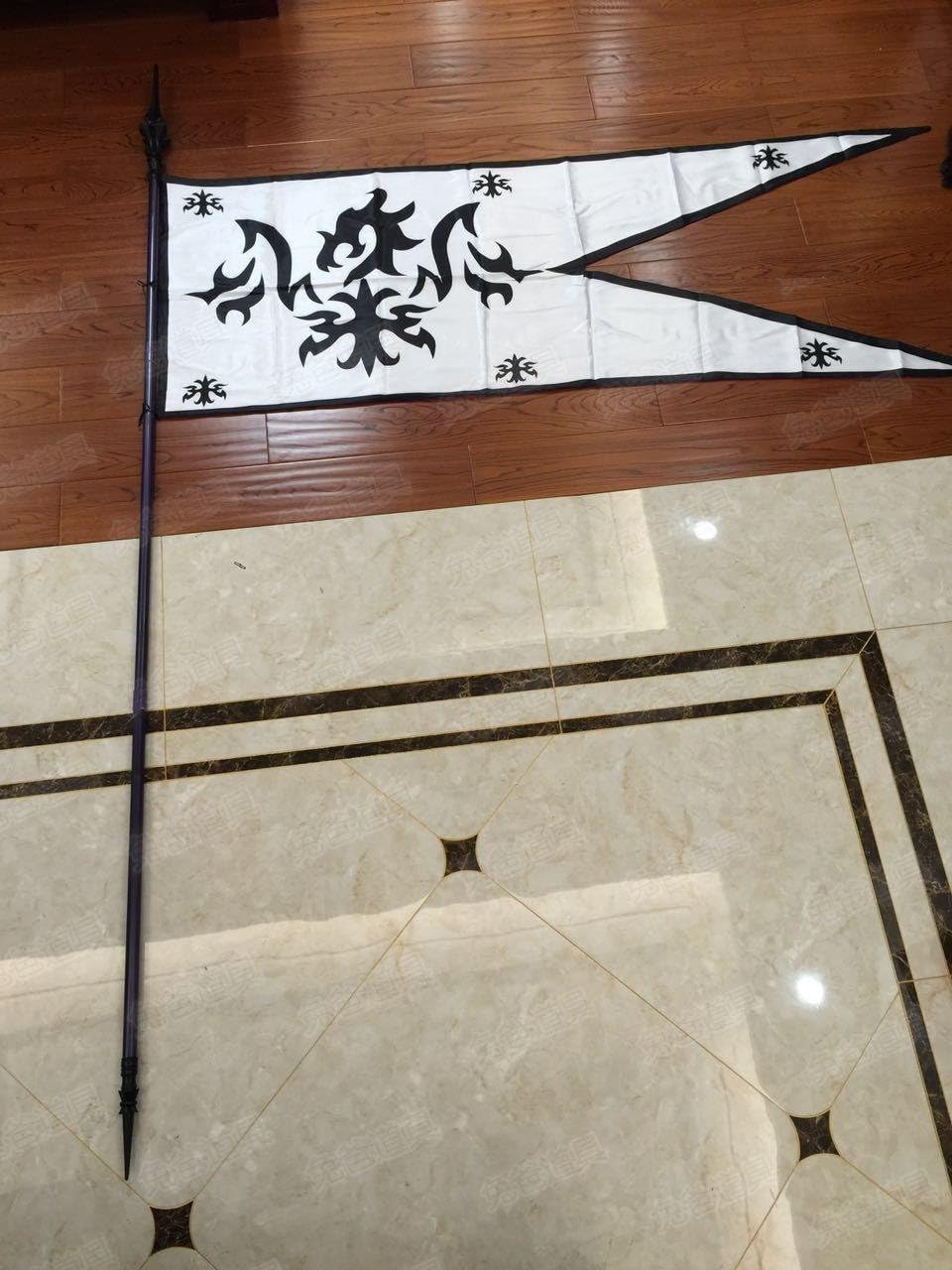 Chuchufly Fate Fgo ジャンヌ ダルク オルタ 旗 旗竿 コスプレ道具 Cosplay 黒 コスプレ 仮装 通販 Amazon