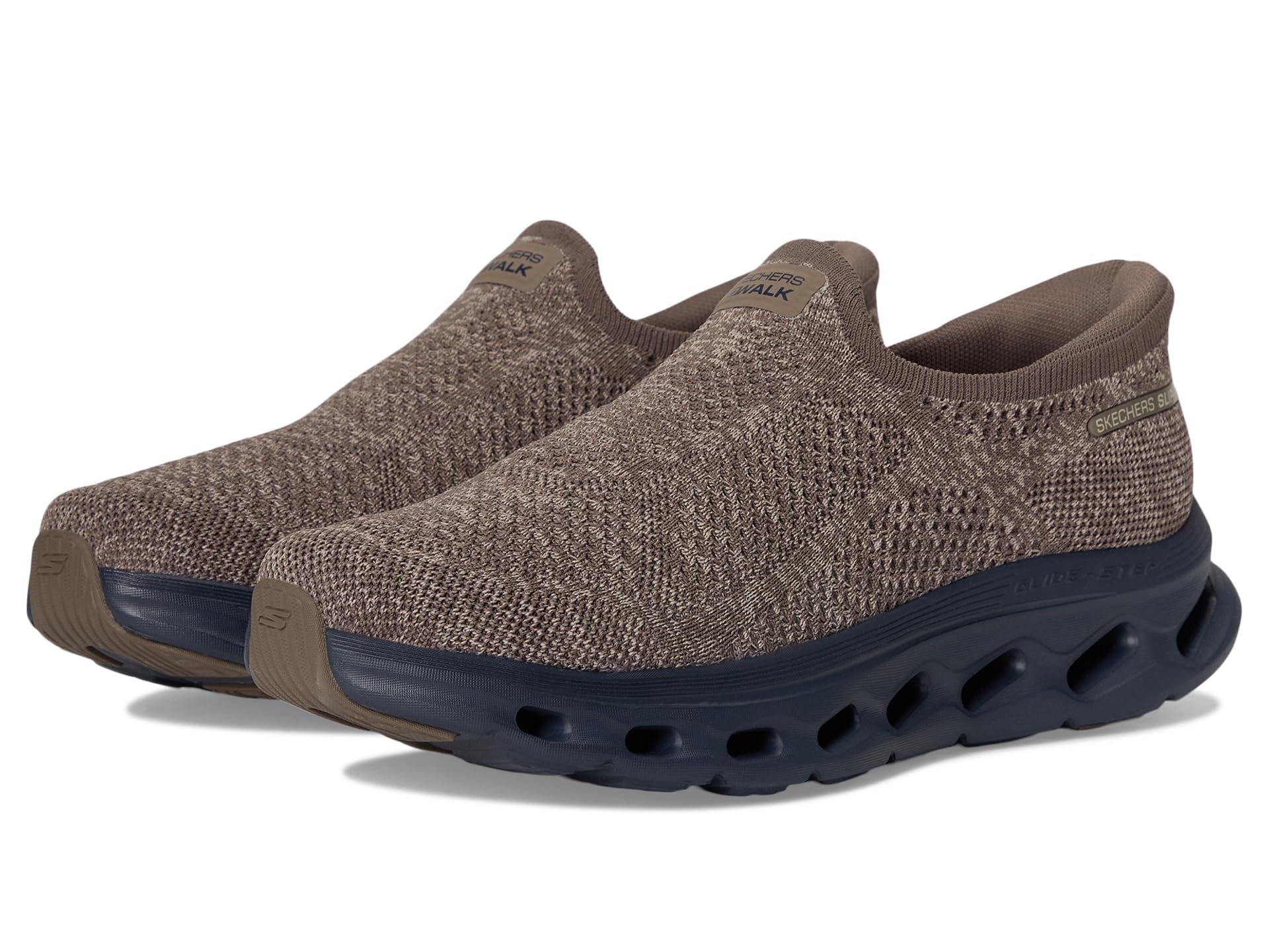 Skechers Men’s Go Walk Glide Step 2.0 Caleb Hands Free Slip-Ins Sneaker, Brown, 15