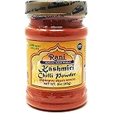 Rani Kashmiri Chilli Powder (Deggi Mirch, Low Heat) Ground Indian Spice 3oz (85g) PET Jar ~ All Natural, Salt-Free | Vegan | 