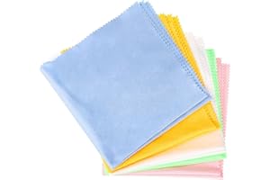 Instruments Cleaning Cloth, 5pcs Guitar cleaner Cloths Microfiber Polishing Cloth for Violin Piano Clarinet Trumpet 11.8x11.8