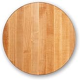 John Boos Block R18 Maple Wood Edge Grain Reversible Round Cutting Board, 18 Inches Round x 1.5 Inches
