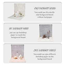 EOAJAFOU 2PCS 16x16 inch Photo Backdrop Boards and