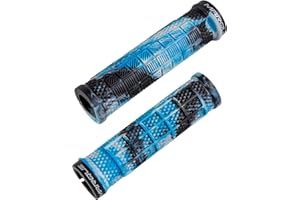 MARQUE Grapple MTB Grips - Mountain Bike Grips with Single Lock On Collar for Handlebar, for BMX, E-Bike, Scooter, Beach Cruiser & Most Adult Bicycle Handlebar, Anti-Slip & Comfortable