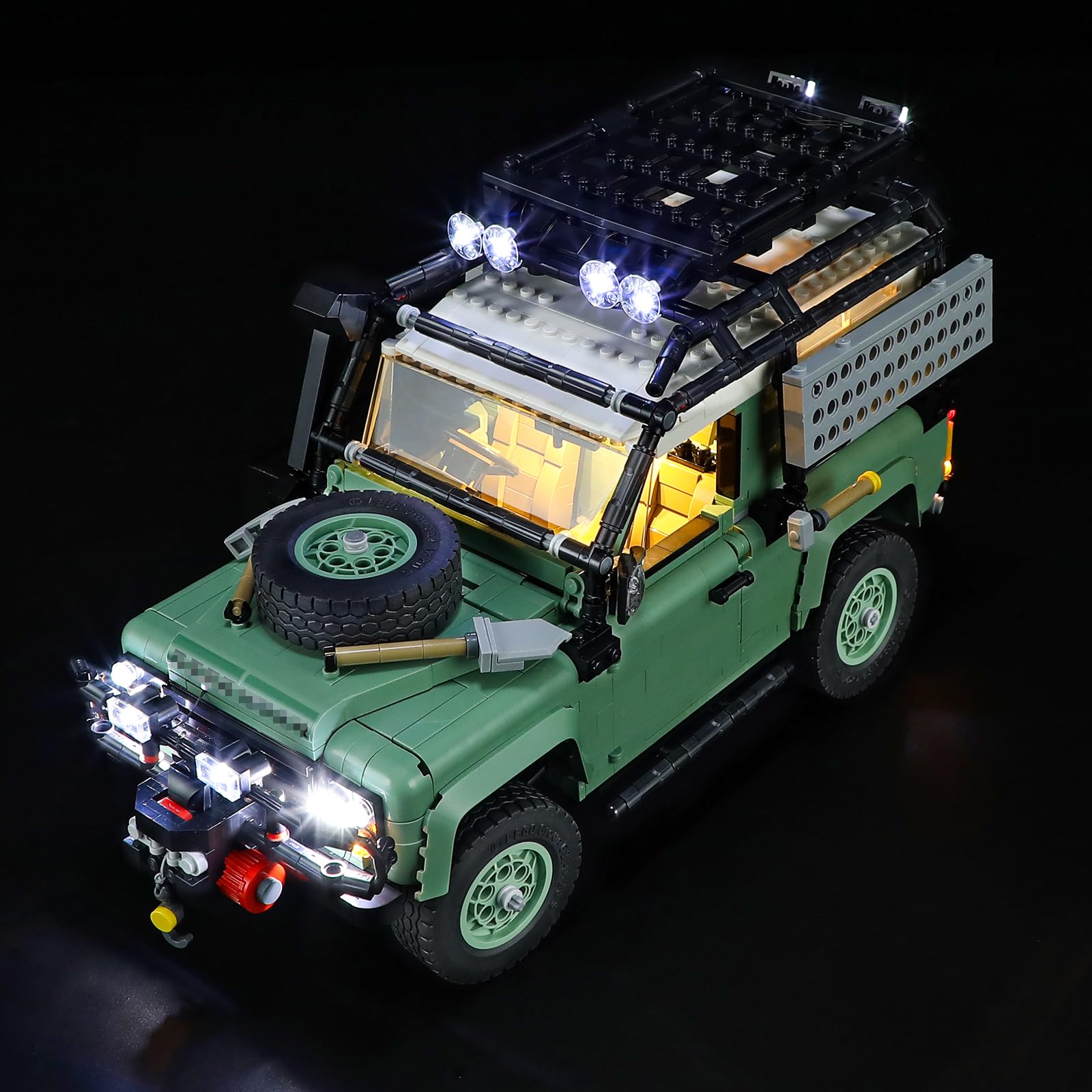 MENZAVA LED Light Set Compatible with LEGO 10317 Land Rover Classic Defender 90 Icons Building Blocks Model - Model Set NOT Included