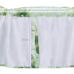 Molaxhome Valances for Windows 52x18 inch, Tie Up
