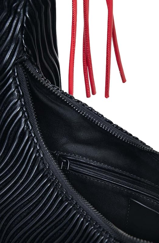 Schultertasche Litio Black Samarra Shoulder Bag Black schwarz