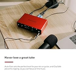 Focusrite Scarlett 2i2 4th Gen USB Audio Interface