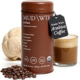 MUDWTR Real Arabica Mushroom Coffee with Adaptogens, 30 Servings | Superfood Blend for Focus, Gut Health &amp; Energy, Organic Ground Arabica, Jitter-Free Alternative