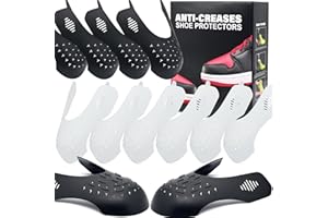 TUPEED 6 Pairs Crease Protectors for Shoe Sneakers, Air Jordan,Air Force, Dunks and More，Shoe Shape Holder