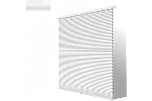 No Drill Cordless Cellular Shades Blackout.42 1/2" W×48" H.Tool-Free Honeycomb Window Blinds Thermal Insulated, Light Blockin