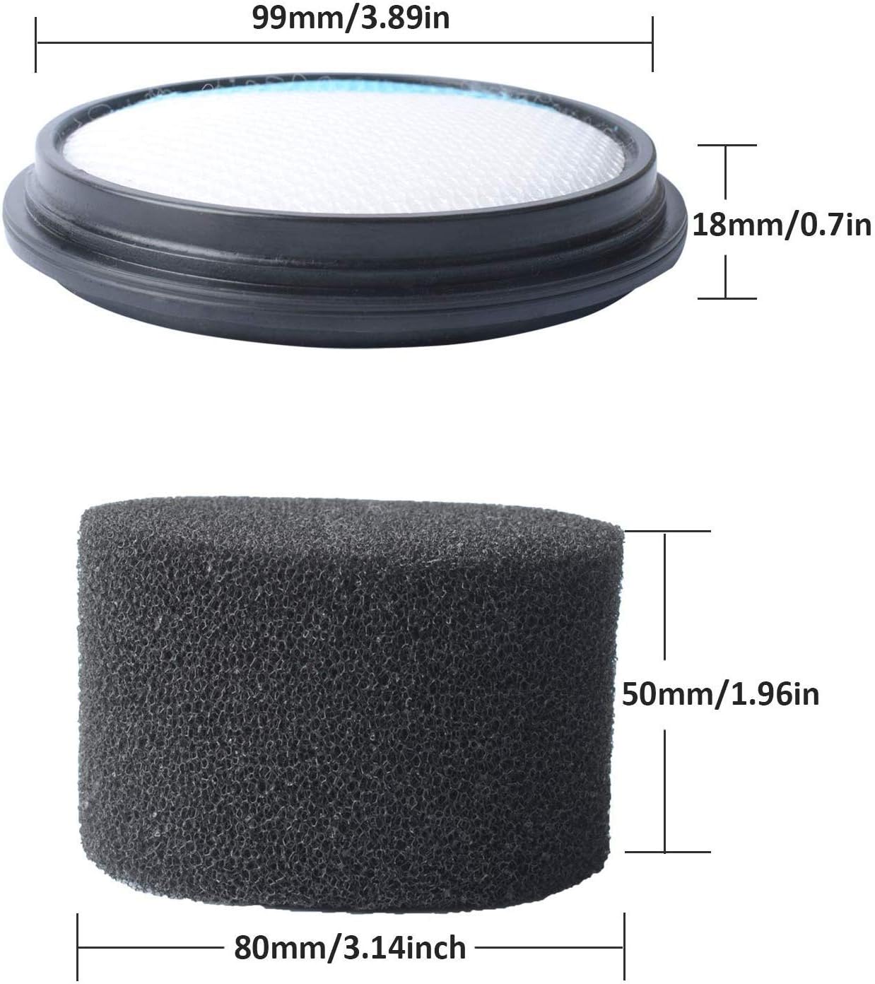 Blade Filter 32v 24v Compatible with Vax Blade Vacuum Cleaner Accessories Replace TBT3V1B2, TBT3V1H1, TBT3V1F1, TBT3V1B1 - Image 3