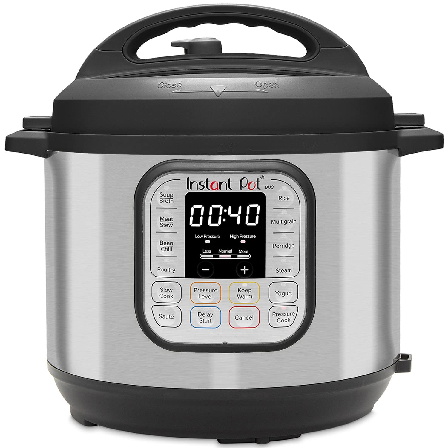 Instant Pot Duo 7-in-1 Electric Multi-Cooker 8L - Brushed Stainless Steel, Large Pressure Cooker, Slow Cooker, Rice Cooker, Sauté, Yoghurt Maker, Food Steamer Pot and Food Warmer, Dishwasher Safe — image 1