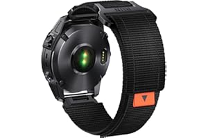 ABELTA Nylon Band Compatible with Fenix 7X Fenix 6X Fenix 5X, 26mm Nylon Velcro Watch Band for Fenix 7X Pro, Fenix 6X Pro, Fenix 5X Plus, Fenix 3 HR, Fenix 3, Descent Mk1/2, Enduro, quatix