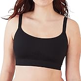 Bali Womens Modern Seamless Bralette, Pullover Wireless Bralette with Adjustable Straps