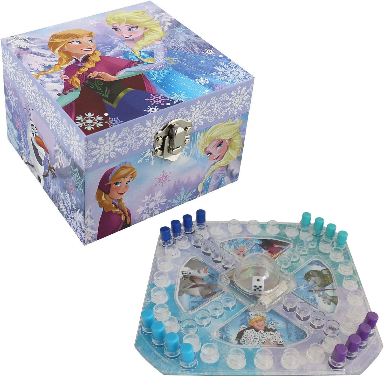 Girl"s Disney"Frozen" Anna & Elsa Themed Musical Jewellery Box + Pop Up Game