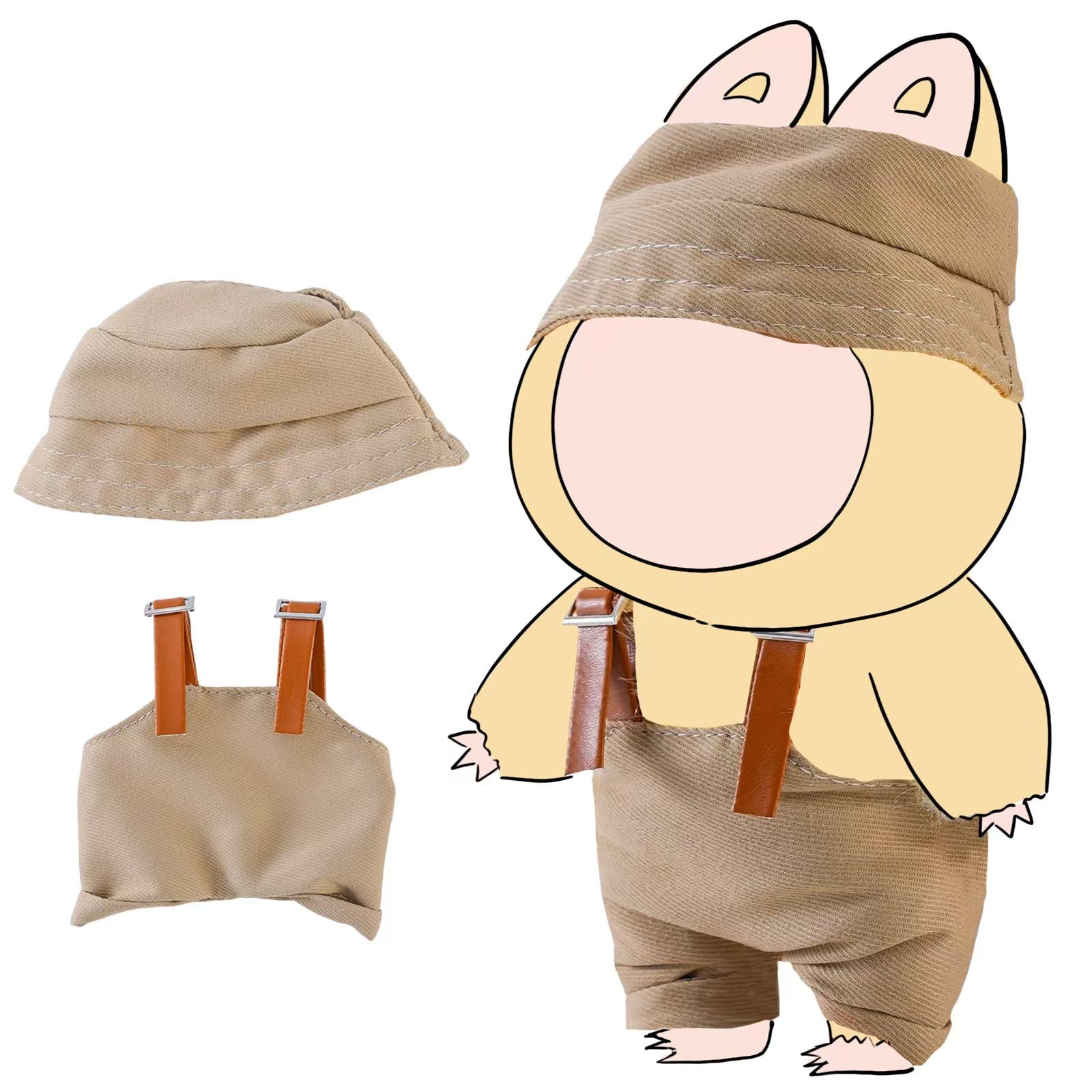 Photo 1 of 17cm Fashion Doll Clothing?and Premium Accessories?Exquisite Doll Accessories?Fashion Doll Set, (Khaki)