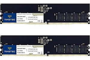Timetec DDR5 Unbuffered Non-ECC 1.1V 288 Pin UDIMM Desktop Memory RAM Module Upgrade (4800MHz, 32GB KIT(2x16GB))