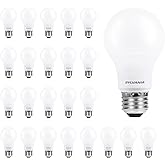 SYLVANIA ECO LED A19 Light Bulb, 60W Equivalent, Efficient 9W, 7 Year, 750 Lumens, Non-Dimmable, Frosted, 5000K Daylight, Pac