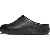 FitFlop Womens Shuv Tumbled-Leather Clogs