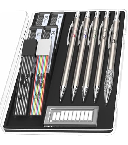 Amazon.com : Mr. Pen- Metal Mechanical Pencil in Leather Case, 5