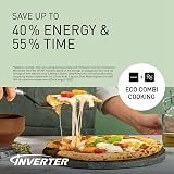 Panasonic NN-DF38PBBPQ 23L Microwave Oven Grill, 1000W, Eco Combi view 3
