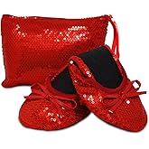 Silky Toes Women’s Foldable Ballet Flats - Portable Roll-Up Slippers for Purse, Travel, or Events - Comfortable Ballerina Shoes