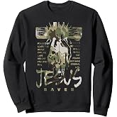 Redleg Camo Cross Jesus Saves Hand Camouflage Pattern Sweatshirt