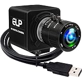 IFWATER USB Camera 4K 12 Megapixels USB Webcam 1080P 120fps High Speed Golf Swing Cam with 3X Manual Optical Zoom Lens Close up PC Computer Plug and Play for Live Streaming Industrial Project Meeting