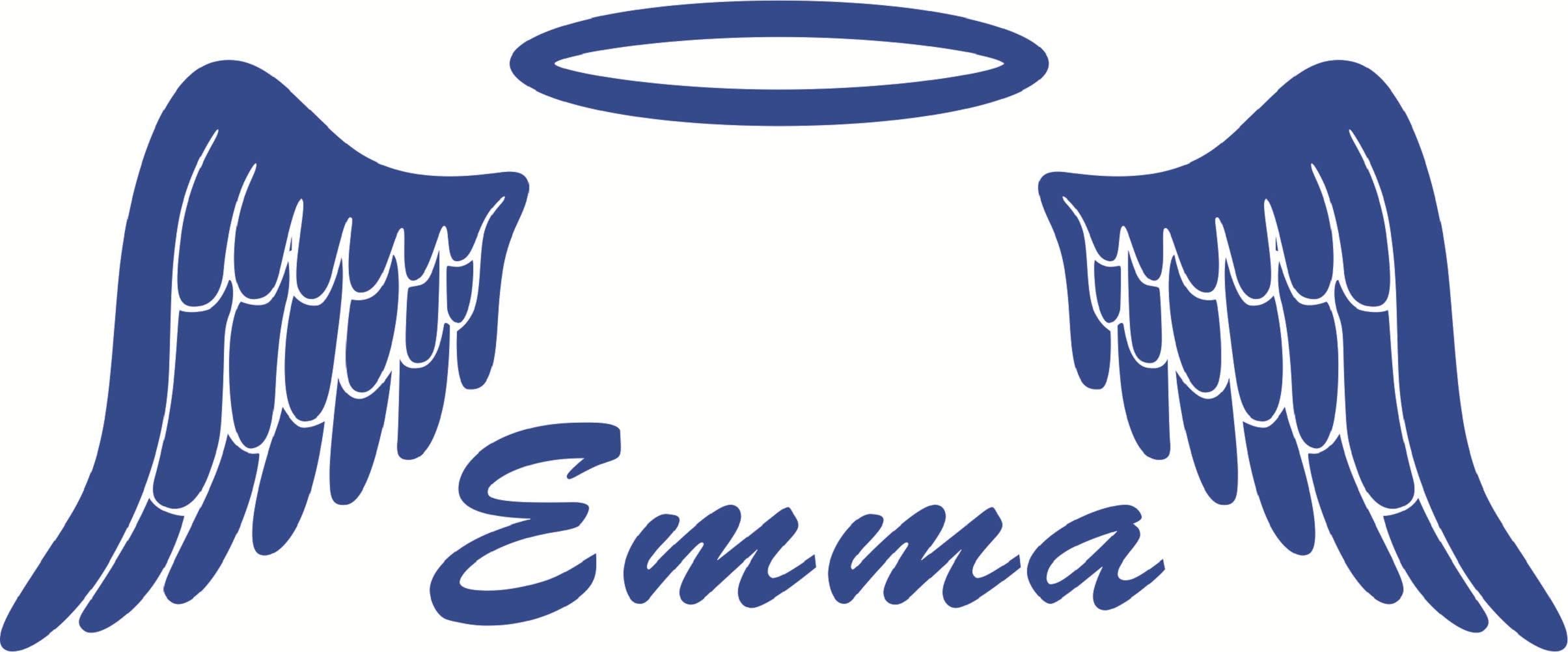 New Fashion Hot Personalized Angel Wings Halo Customized Name Vinyl Wall Decor Art Sticker Decal for Your Sweet Home