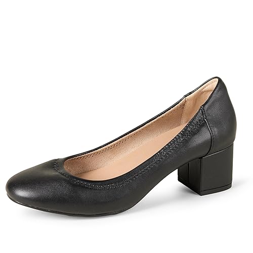 Amazon Essentials Women's Ballet Pump, Black, 9.5