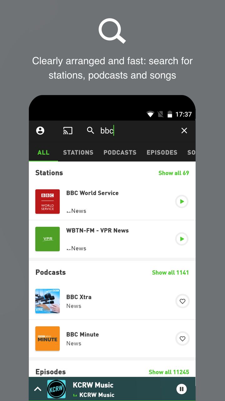 Free live FM radio for Android