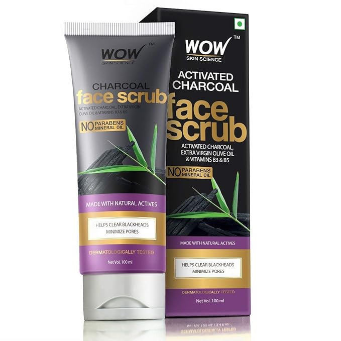 wow charcoal foaming face wash