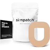 SIMPATCH Adhesive Patch for OmniPod, CGM Tape, Beige, 25-Pack | Waterproof Adhesive, Multiple Colors Available