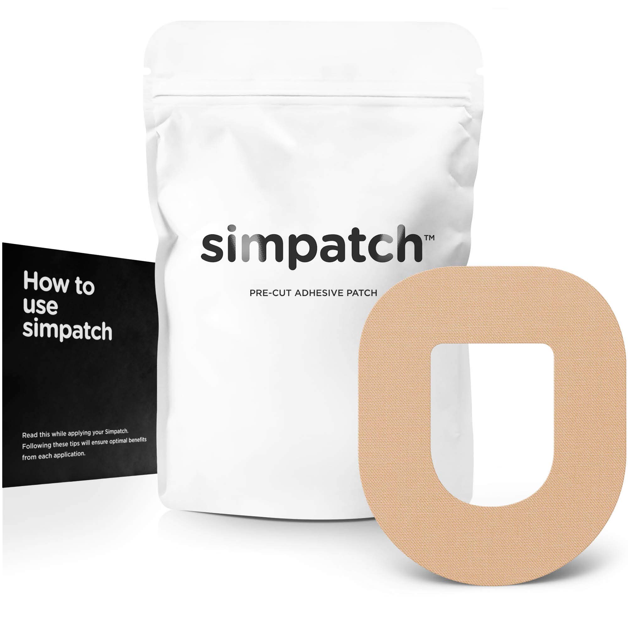 Photo 1 of SIMPATCH – OmniPod Adhesive Patch (25-Pack) – Waterproof Adhesive, CGM Tape – Multiple Color Options (Biege)