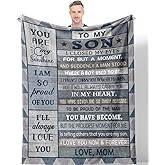 Hocgiwd Gifts for Son Blanket 60"x 50", Son Gifts from Mom Dad, Sons Birthday Gift, Birthday Present for Sons, Son's Gift for Graduation Christmas Valentines Fathers Day