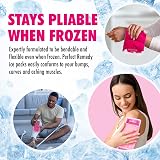 Perfect Remedy Gel Ice Pack 2Pk Reusable Hot Cold Compress Pink Reg view 5