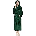 PAVILIA Women Hooded Plush Soft Robe | Fluffy Warm Fleece Sherpa Shaggy Bathrobe