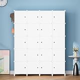 HOMIDEC Portable Wardrobe Foldable Closet 20 Compartments 3 Hanging Rails view 3