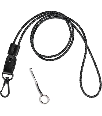 Amazon.com: Lanyard for ID Badges, Leather Neck Lanyard for Keys