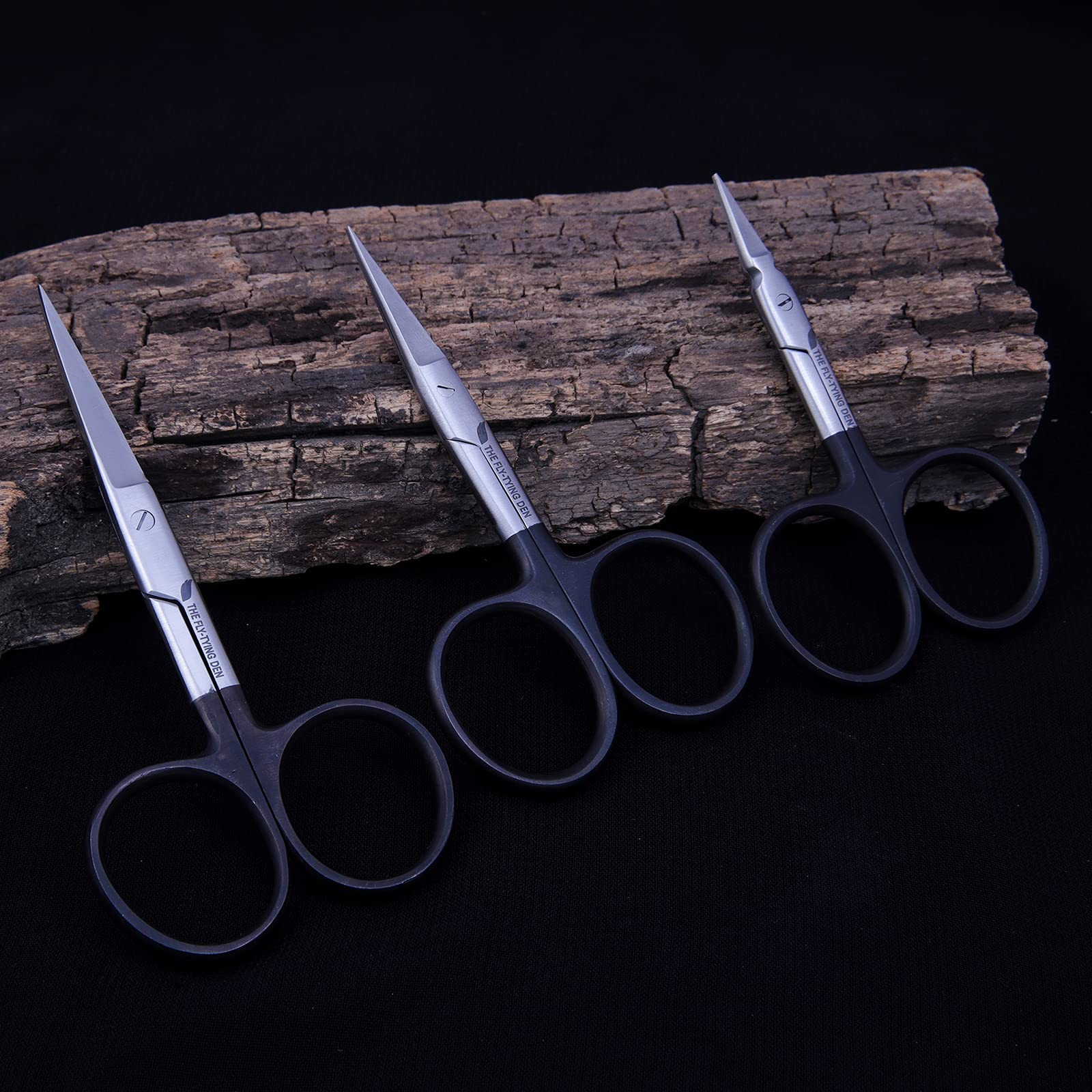 The Fly-Tying Den - Premium Fly Tying Scissor Set - Tungsten Carbide