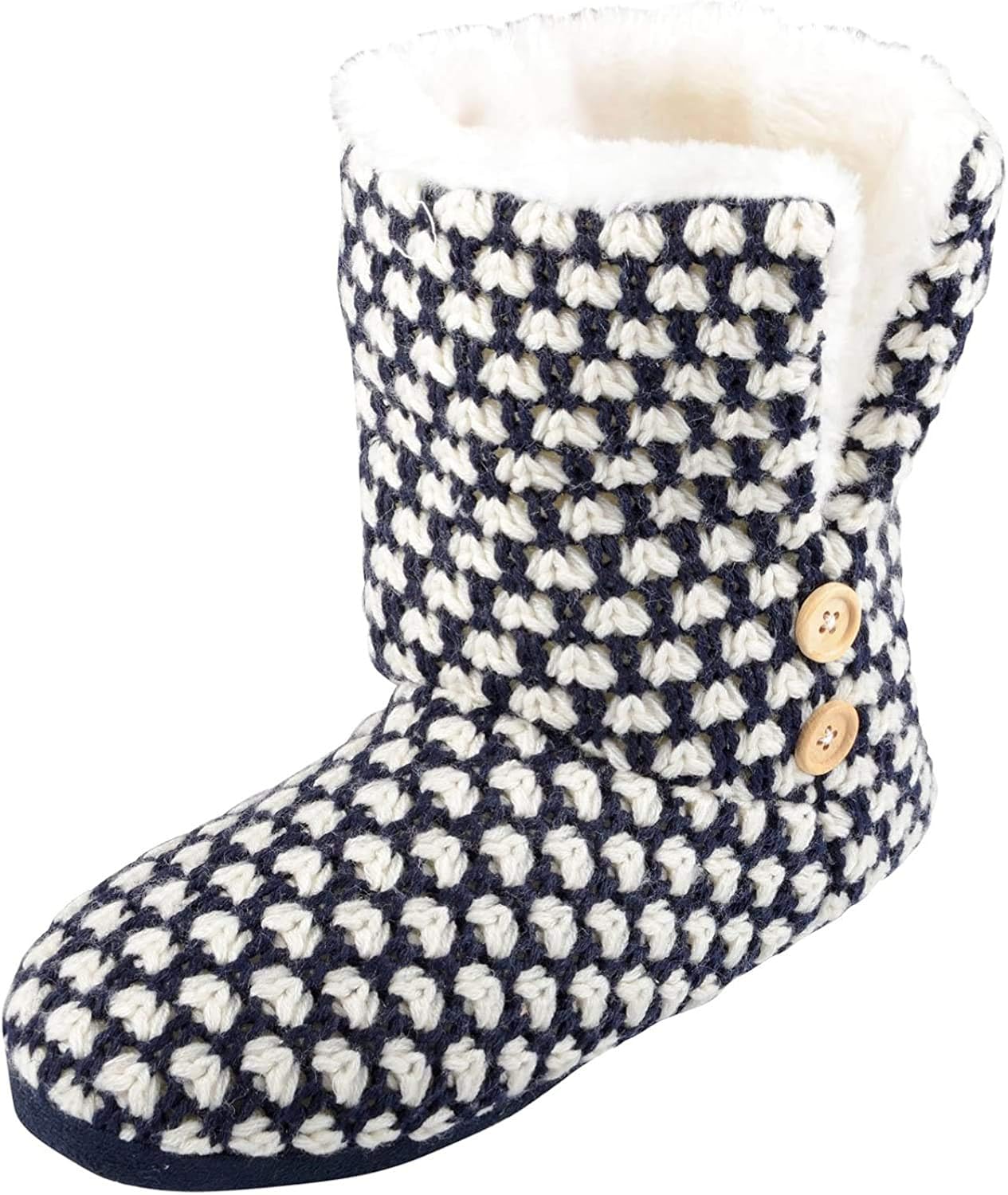 knitted slipper boots womens