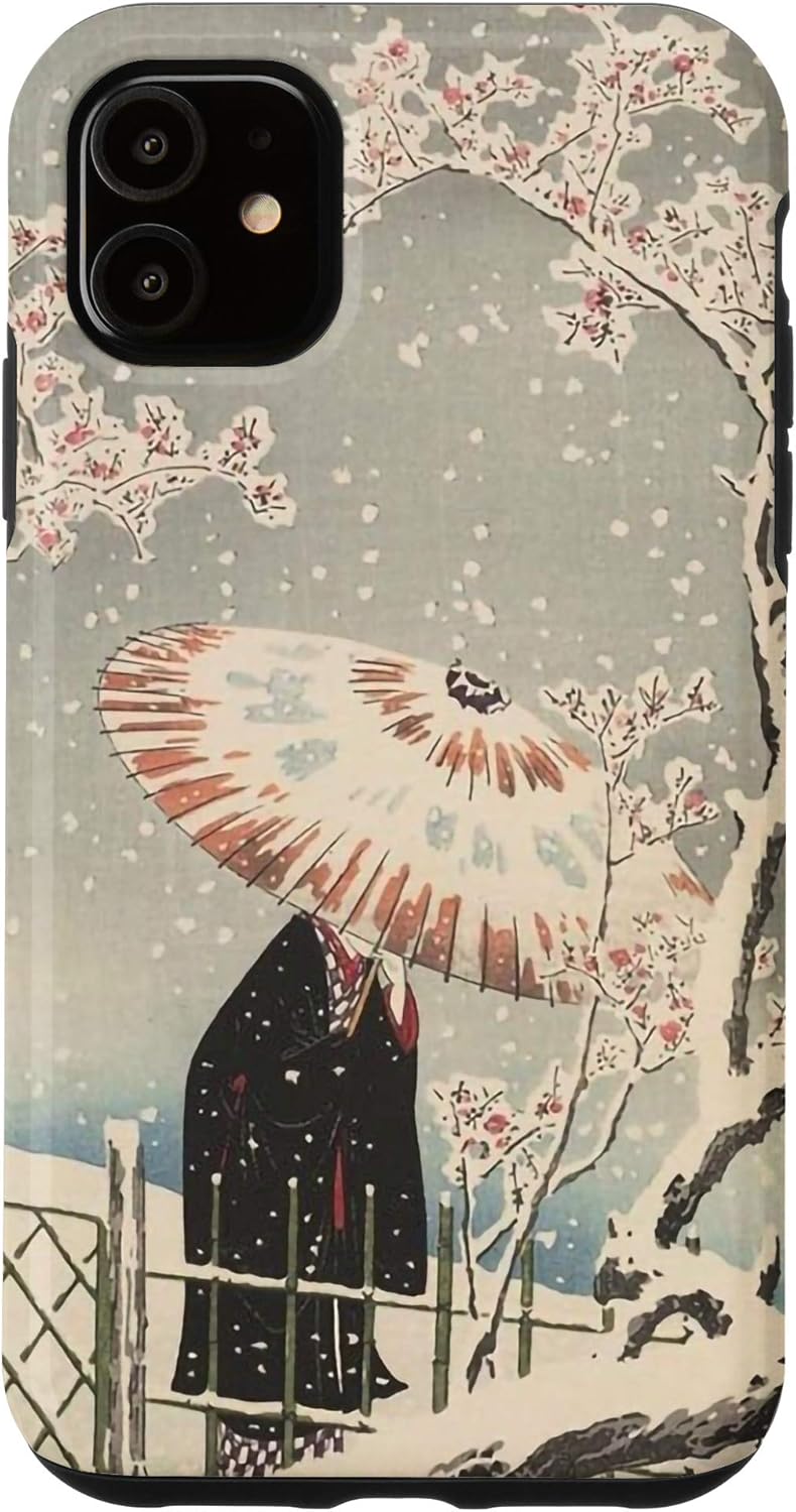 Amazon Com Iphone 11 Japanese Aesthetic Cherry Blossom Vintage Lofi Anime Art Case
