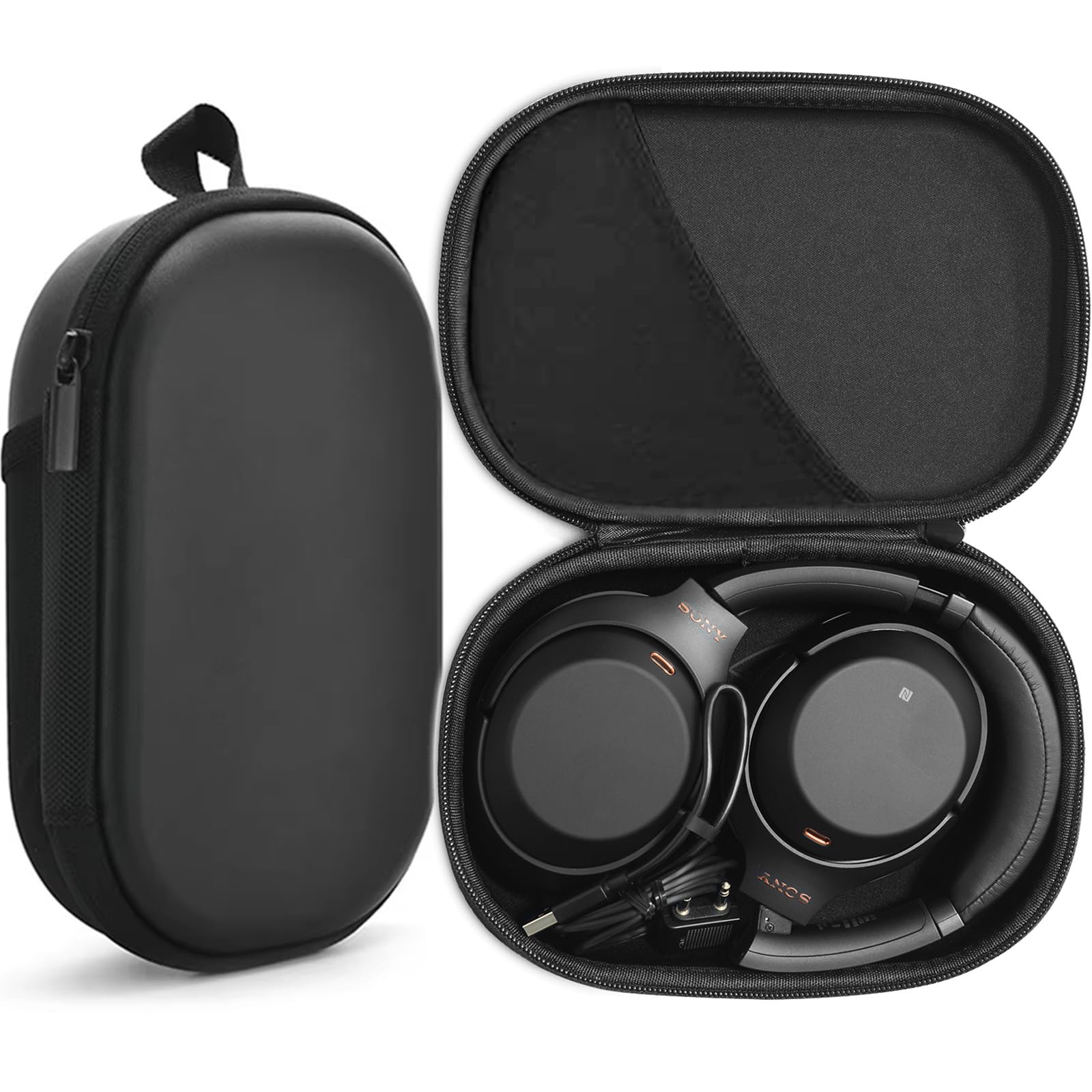 Honbobo Case Bag for Sony WH-1000XM5/WH-1000XM4/WH-1000XM3/WH-CH720N Headphones Carrying Case Hard Case Travel Case Protective Case