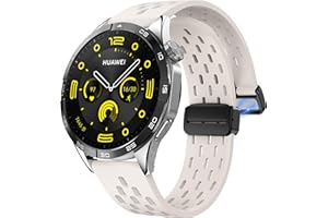 LYSMVIVI Magnetic Watch Band 18mm 19mm 20mm 22mm Quick Release Silicone Sport Sweatproof Breathable Watch Band for Men Women, Soft Silicone Sport Watch Strap