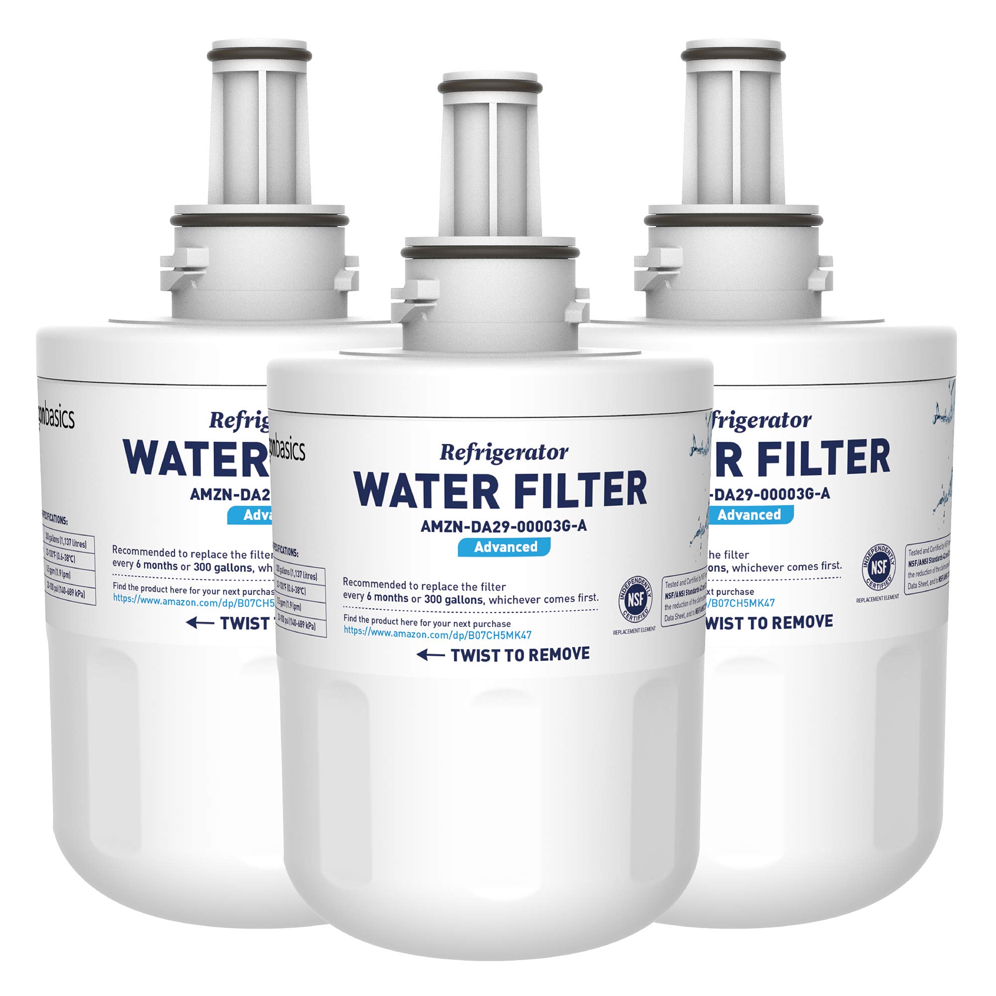 AmazonBasics Replacement Samsung DA2900003G Refrigerator Water Filter