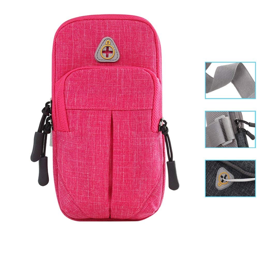 LENPOW Multifunctional Outdoor Sports Armband Sweatproof Running Armbag Casual Arm Package Bag Gym Fitness Cell Phone Pockets Key Holder for iPhone X 8 7 6s 6 Plus Samsung Galaxy Note 5 4 S9 S8 Edge