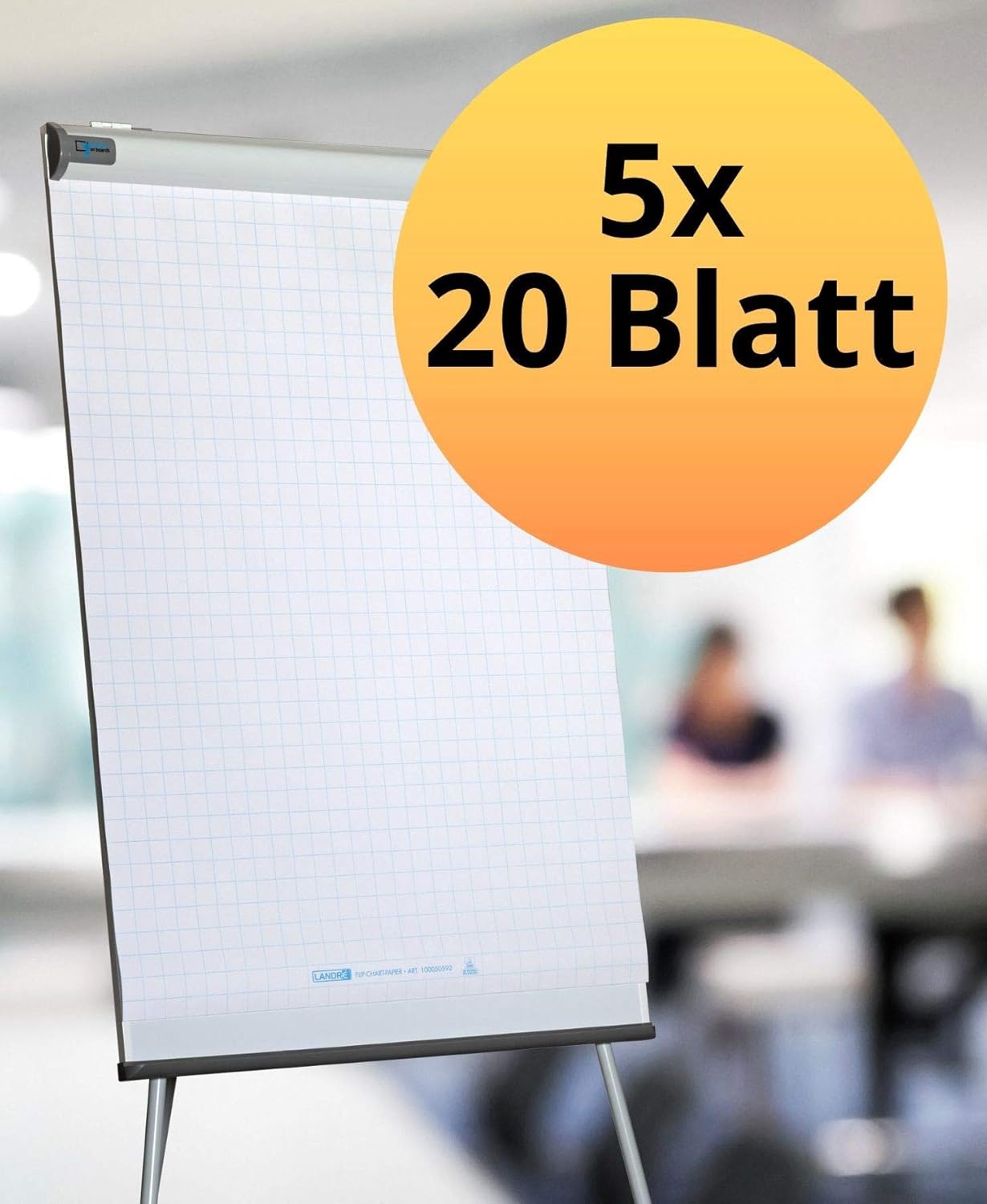 Landre Flip Chart Pads Rolled Holzfreies Papier checked Amazon.co.uk