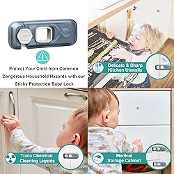 5 Pack Child Proof Refrigerator Lock, QYESWHSR