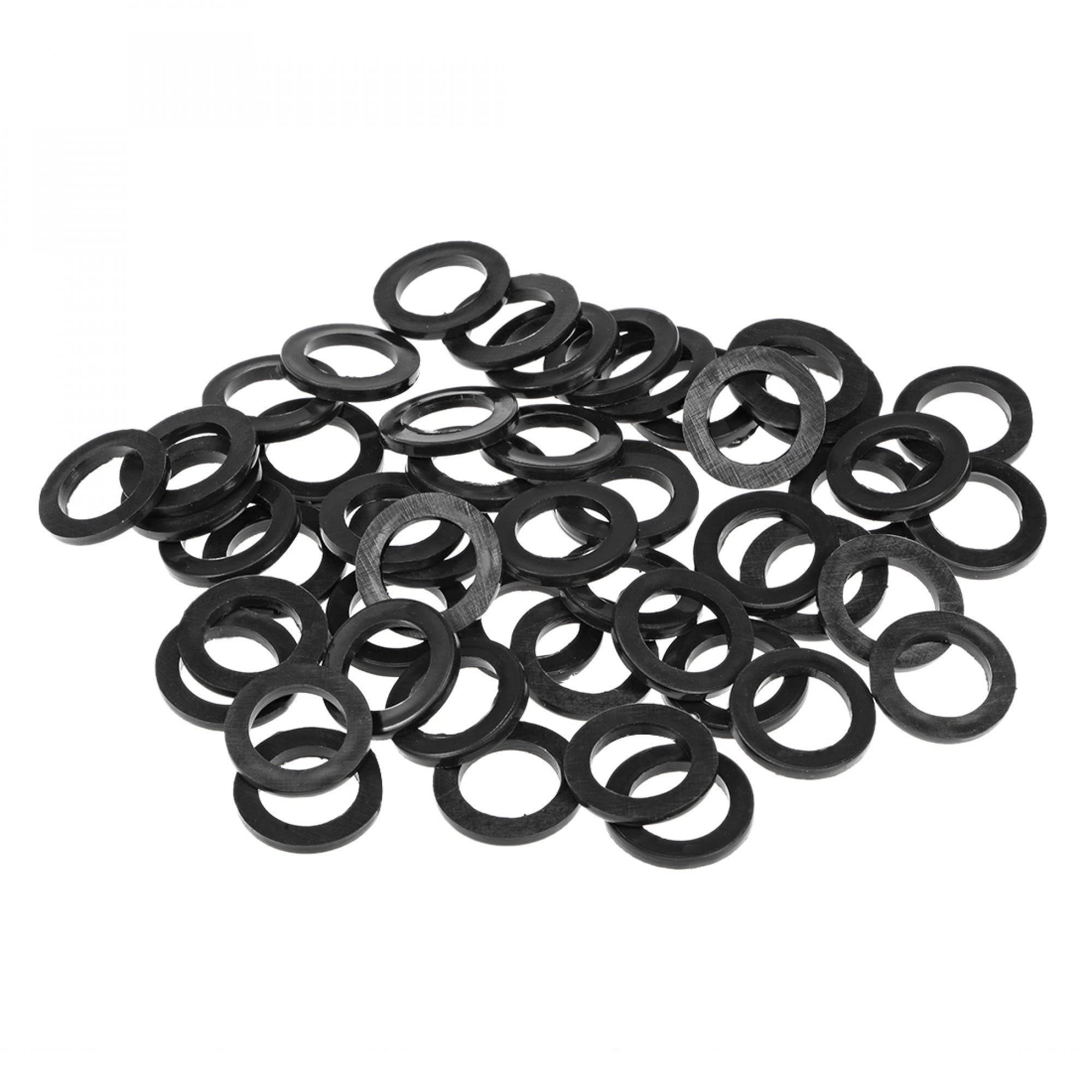 sourcing map Rubber Flat Washers 23mm OD 15mm ID 2.5mm Thickness for Faucet Pipe Water Hose, Pack of 50