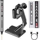 AM ARROWMAX Mini Electric Drill Pen with Benchtop Press, 5-Speed, 10 Small Drill Bits with Aluminium Box, LED Lights, OLED Display, Resin Drill Set For Jewelry Making, Plastic, Wood (SDS ULTRA PLUS)